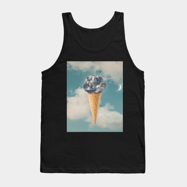 Earth Ice Cone Tank Top by YellowCollages